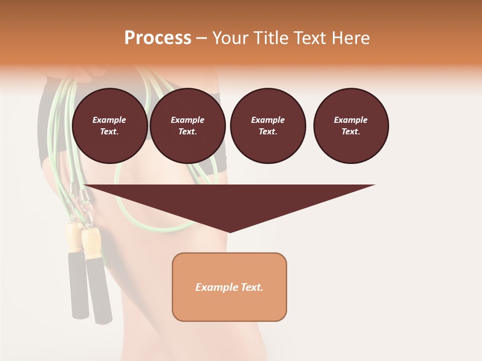 A Woman's Butt With A Skipping Rope Attached To It PowerPoint Template