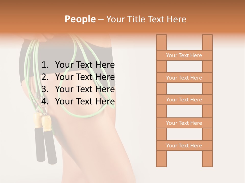 A Woman's Butt With A Skipping Rope Attached To It PowerPoint Template