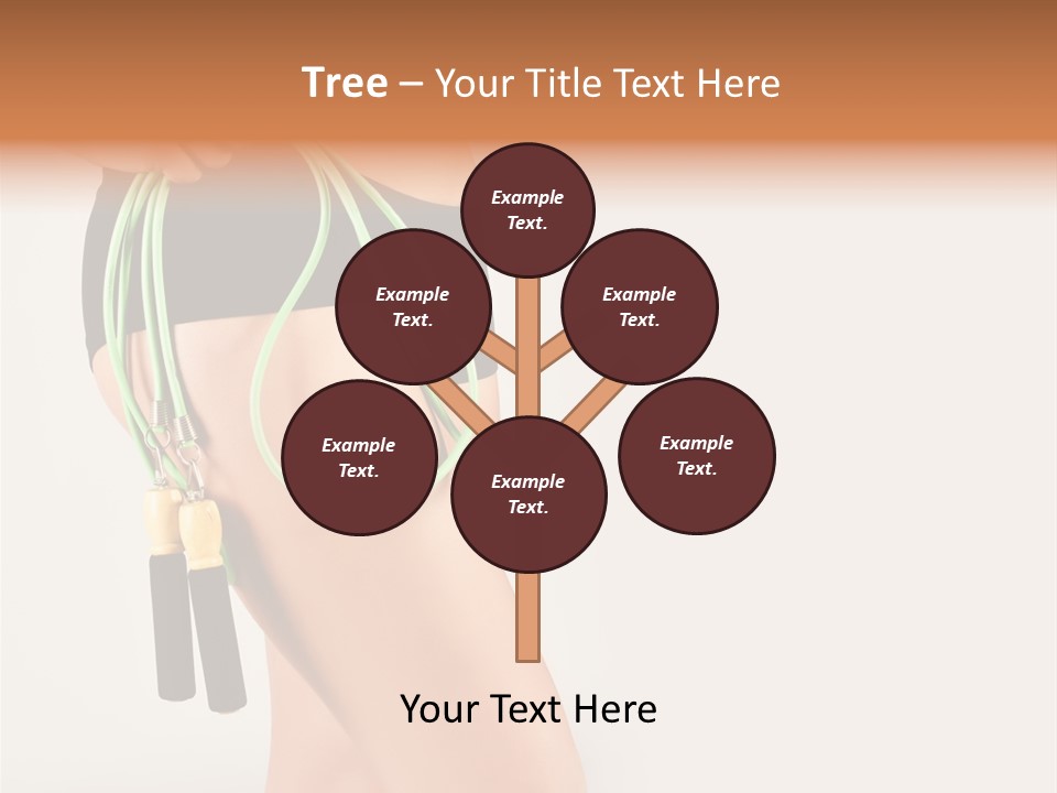 A Woman's Butt With A Skipping Rope Attached To It PowerPoint Template