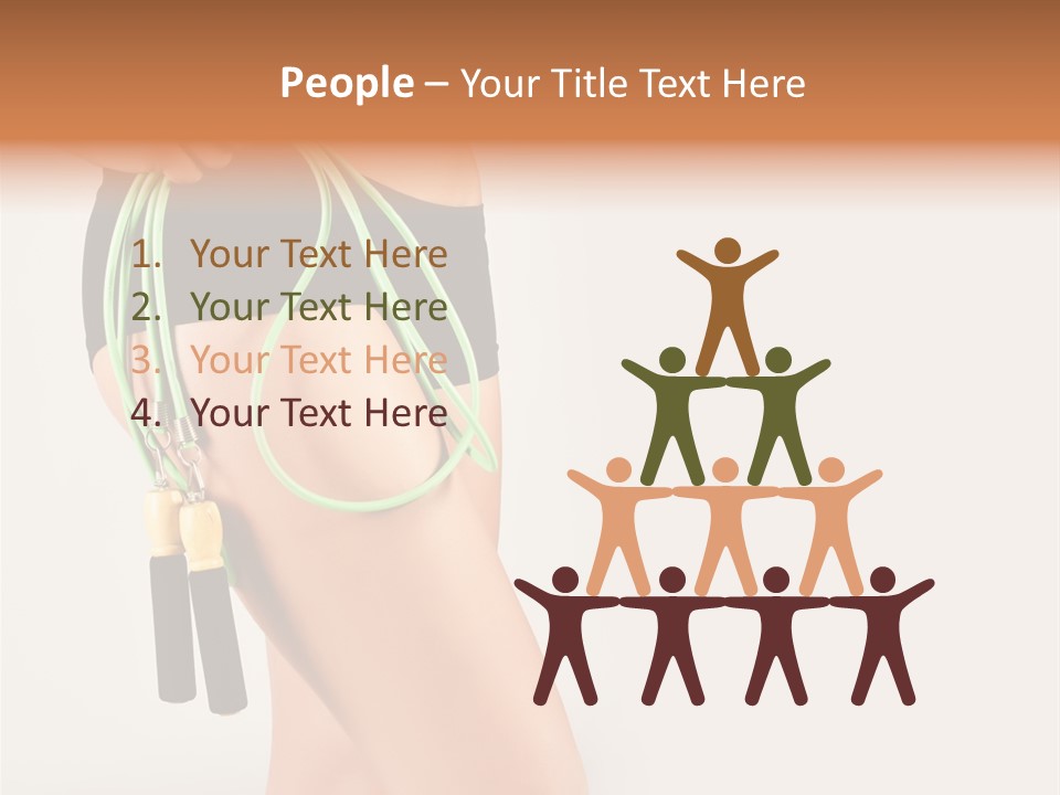 A Woman's Butt With A Skipping Rope Attached To It PowerPoint Template