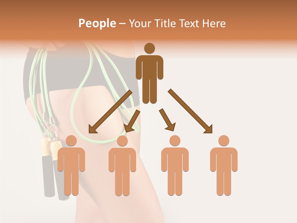 A Woman's Butt With A Skipping Rope Attached To It PowerPoint Template