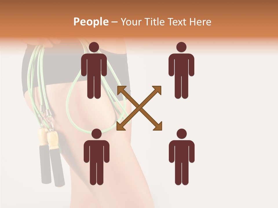 A Woman's Butt With A Skipping Rope Attached To It PowerPoint Template