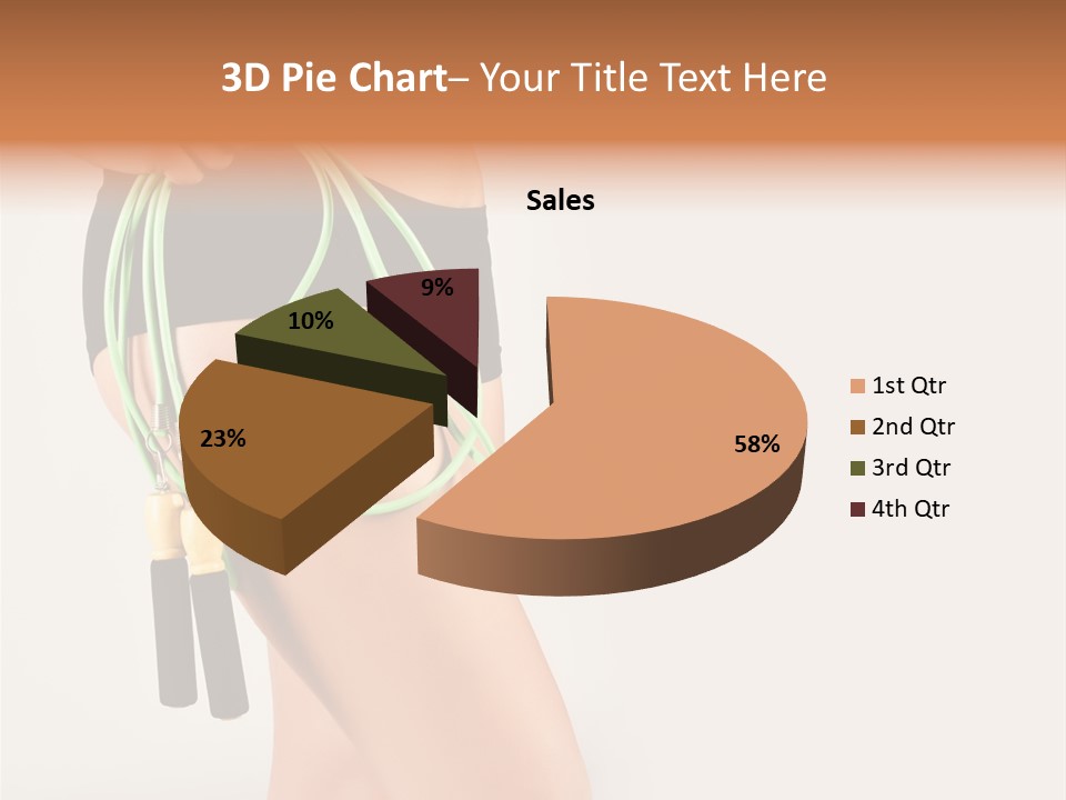 A Woman's Butt With A Skipping Rope Attached To It PowerPoint Template