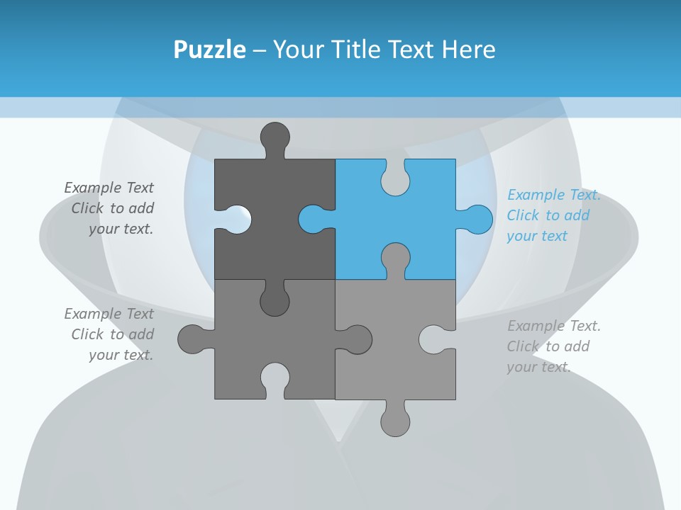 A Blue Eyed Man In A Black Suit And Hat PowerPoint Template