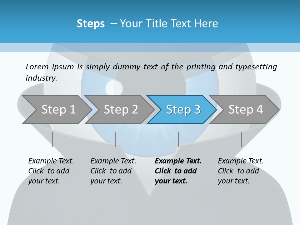 A Blue Eyed Man In A Black Suit And Hat PowerPoint Template