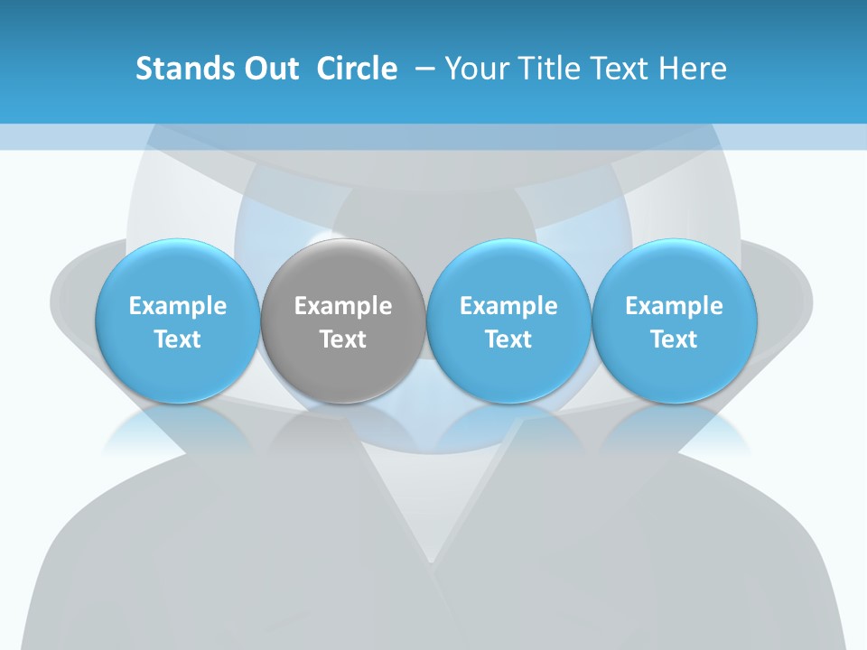 A Blue Eyed Man In A Black Suit And Hat PowerPoint Template