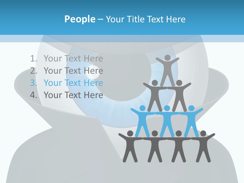 A Blue Eyed Man In A Black Suit And Hat PowerPoint Template