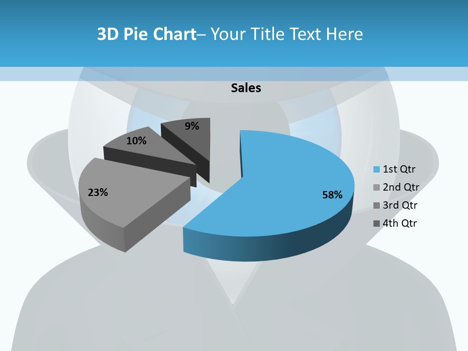 A Blue Eyed Man In A Black Suit And Hat PowerPoint Template
