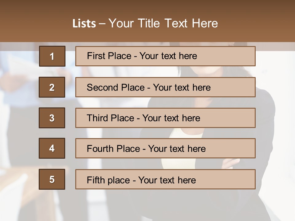 A Woman Standing In Front Of A Group Of People PowerPoint Template