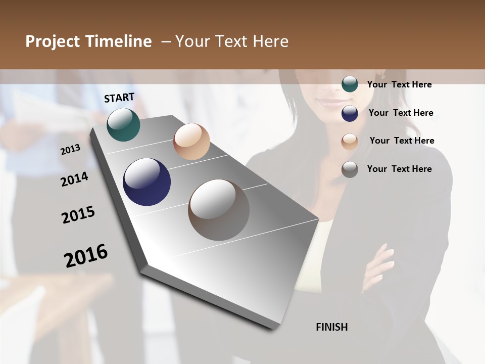 A Woman Standing In Front Of A Group Of People PowerPoint Template