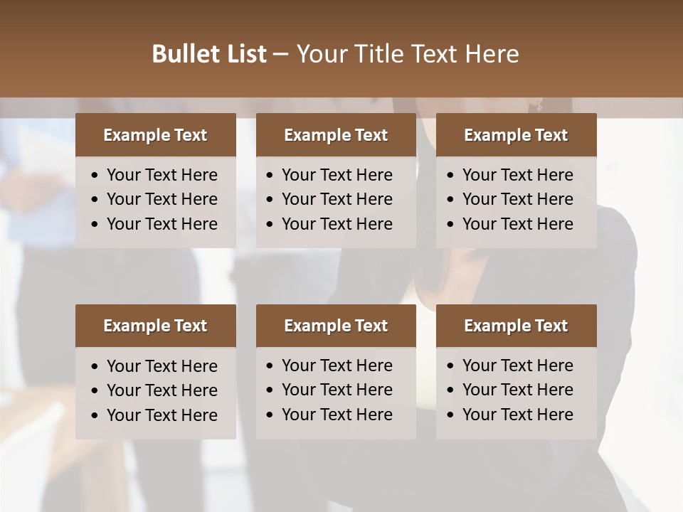 A Woman Standing In Front Of A Group Of People PowerPoint Template