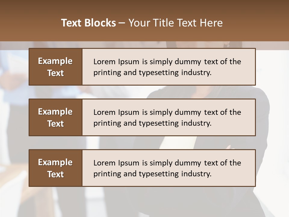 A Woman Standing In Front Of A Group Of People PowerPoint Template