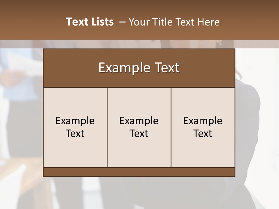 A Woman Standing In Front Of A Group Of People PowerPoint Template