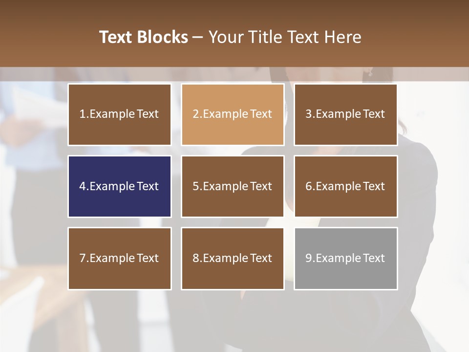 A Woman Standing In Front Of A Group Of People PowerPoint Template