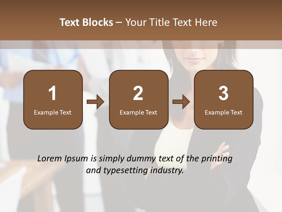 A Woman Standing In Front Of A Group Of People PowerPoint Template