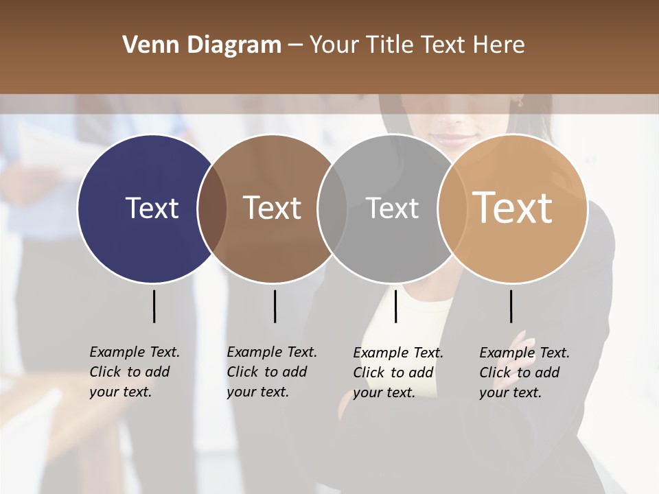 A Woman Standing In Front Of A Group Of People PowerPoint Template