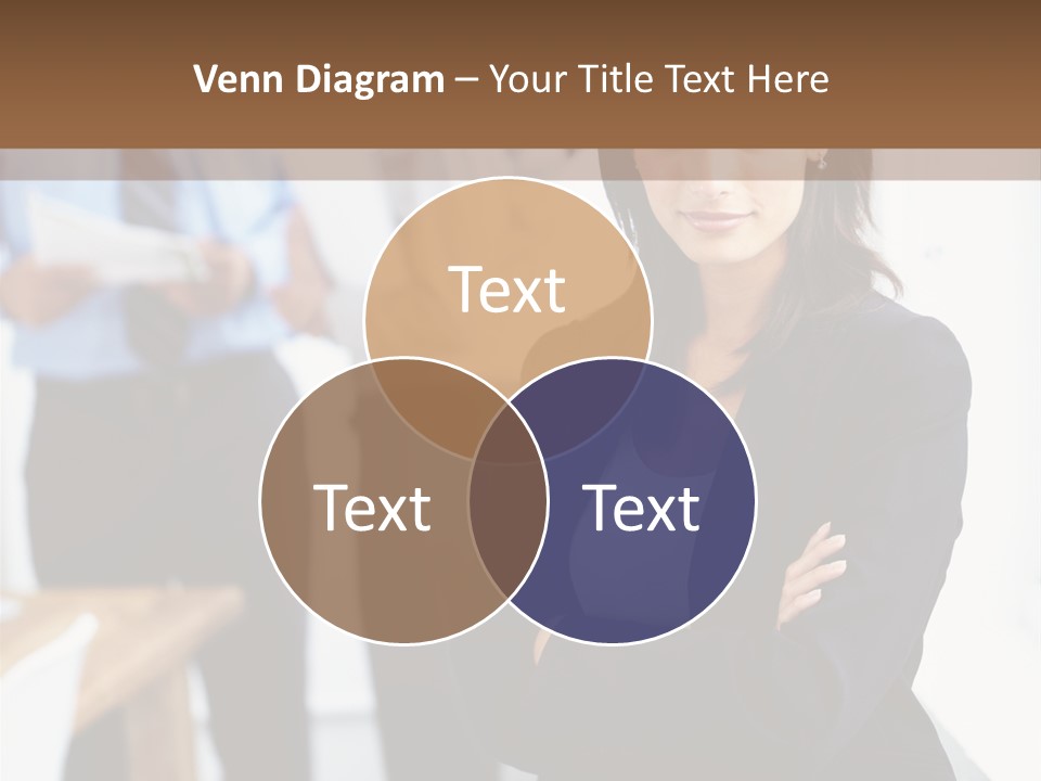 A Woman Standing In Front Of A Group Of People PowerPoint Template