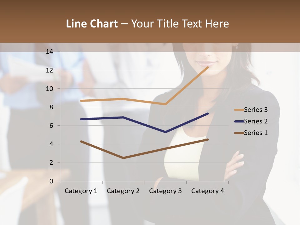 A Woman Standing In Front Of A Group Of People PowerPoint Template