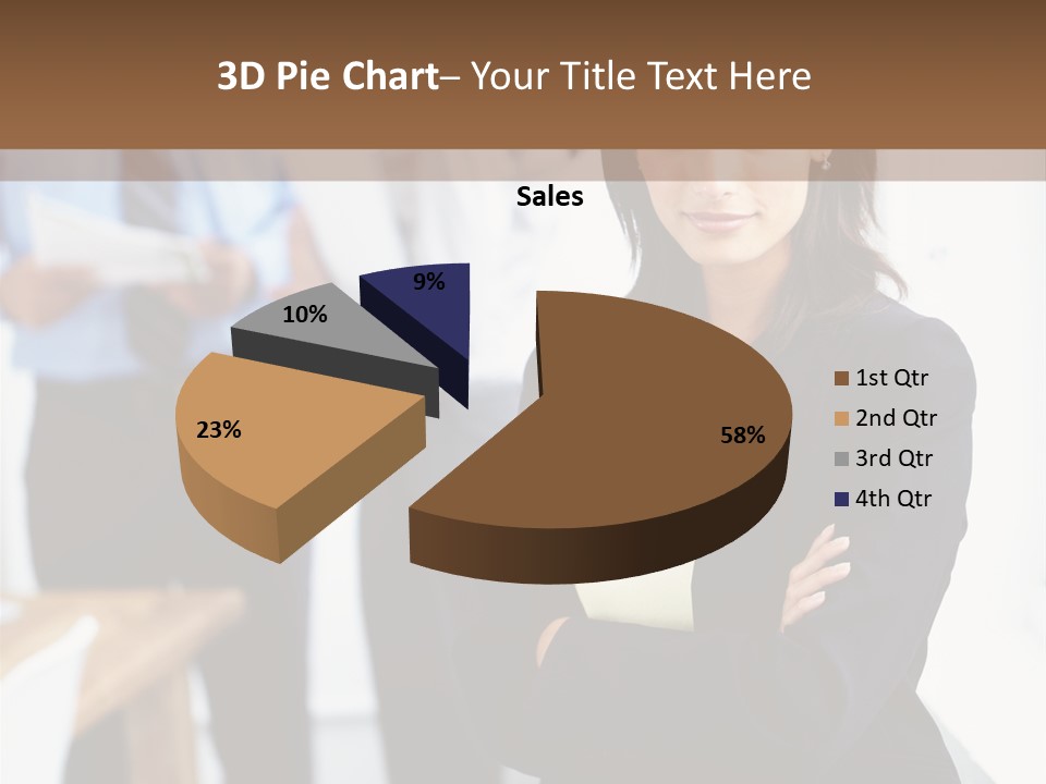 A Woman Standing In Front Of A Group Of People PowerPoint Template
