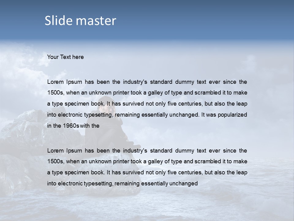 Manager Bankruptcy Crisis PowerPoint Template