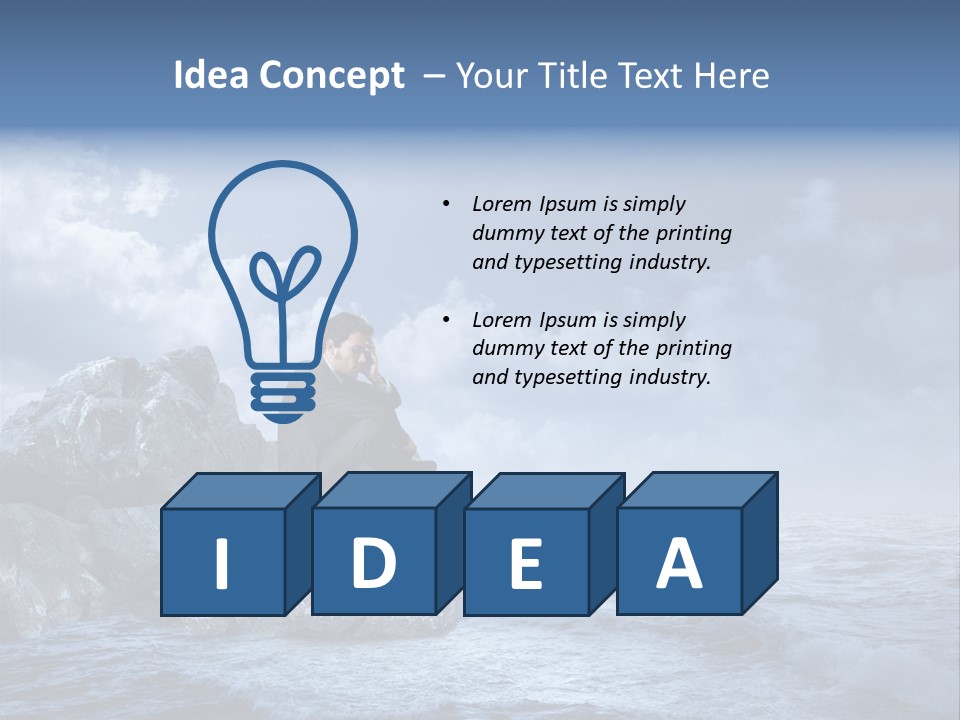 Manager Bankruptcy Crisis PowerPoint Template