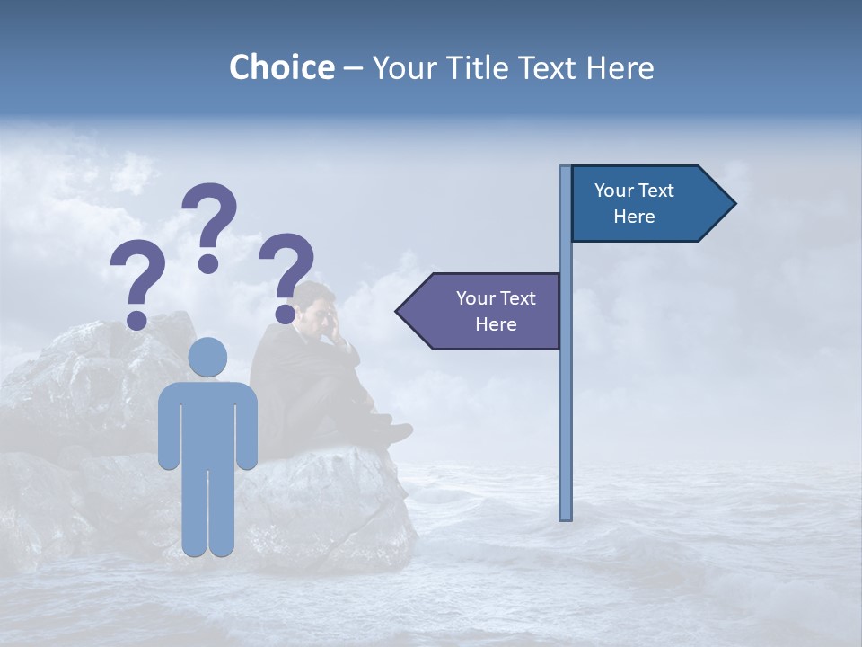 Manager Bankruptcy Crisis PowerPoint Template