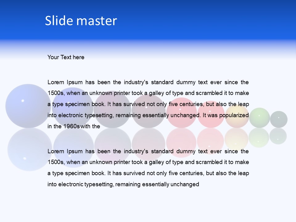 Back Perspective View PowerPoint Template