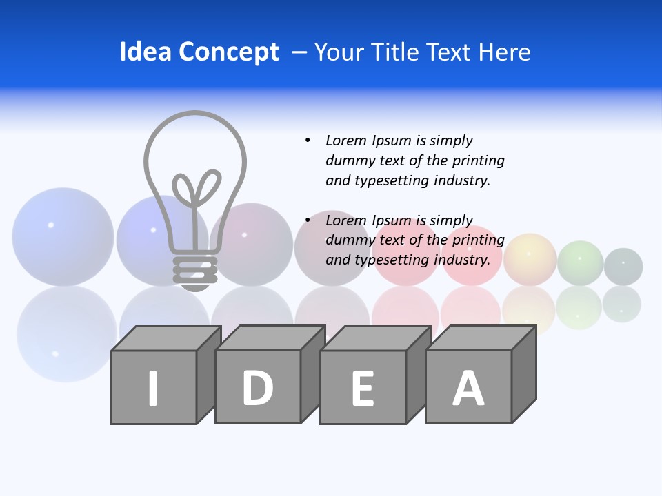 Back Perspective View PowerPoint Template