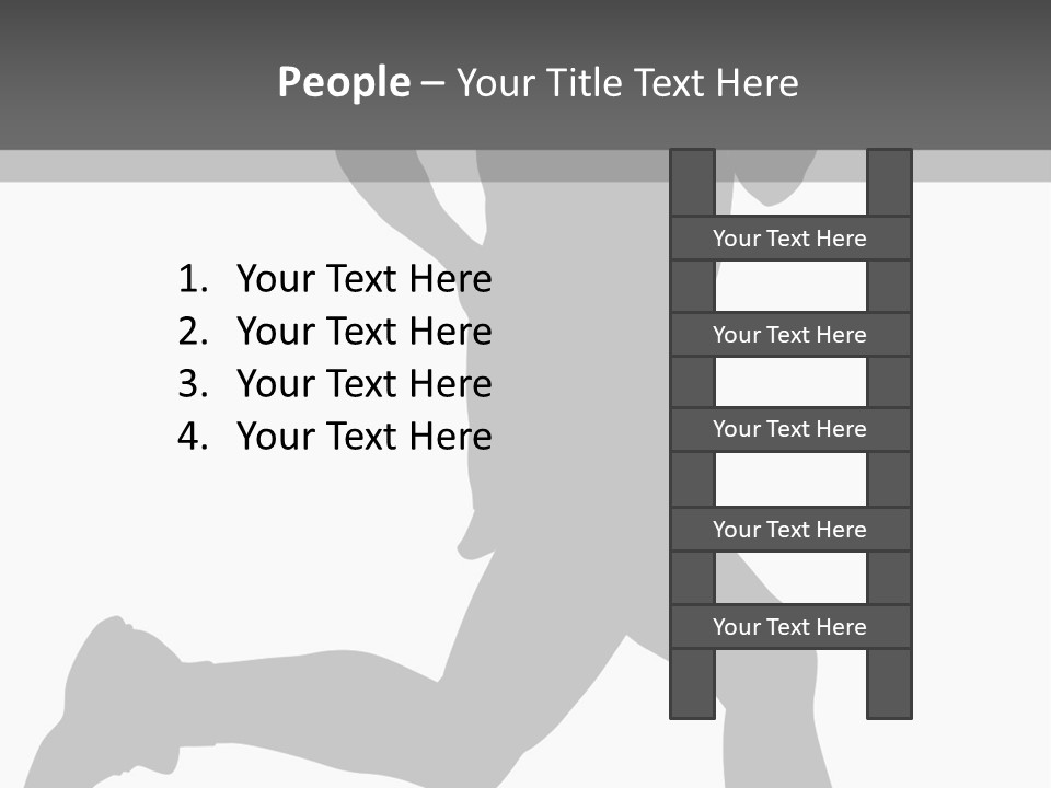 Vector Group Boy PowerPoint Template