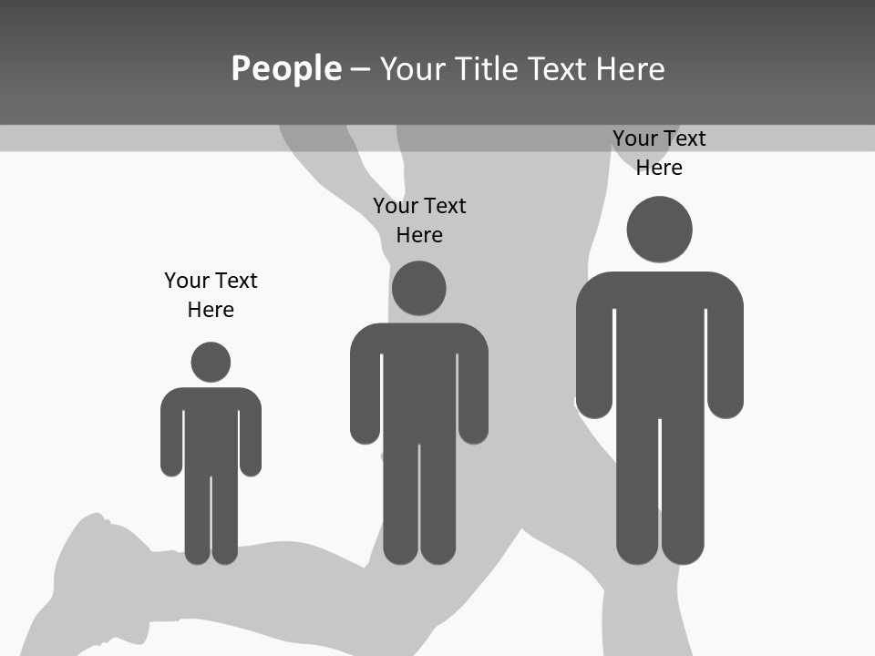 Vector Group Boy PowerPoint Template