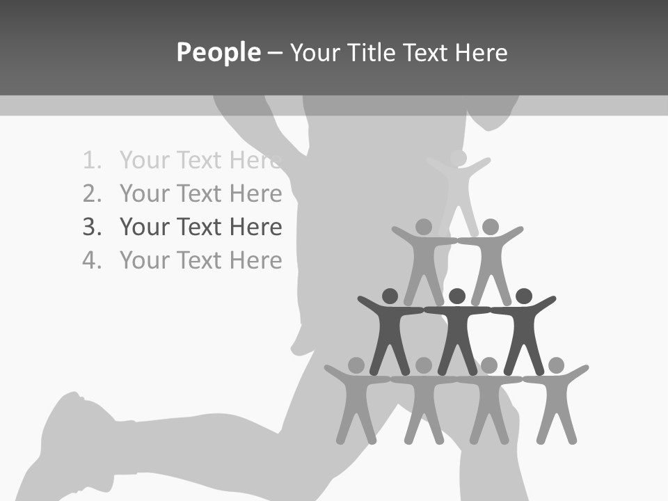 Vector Group Boy PowerPoint Template