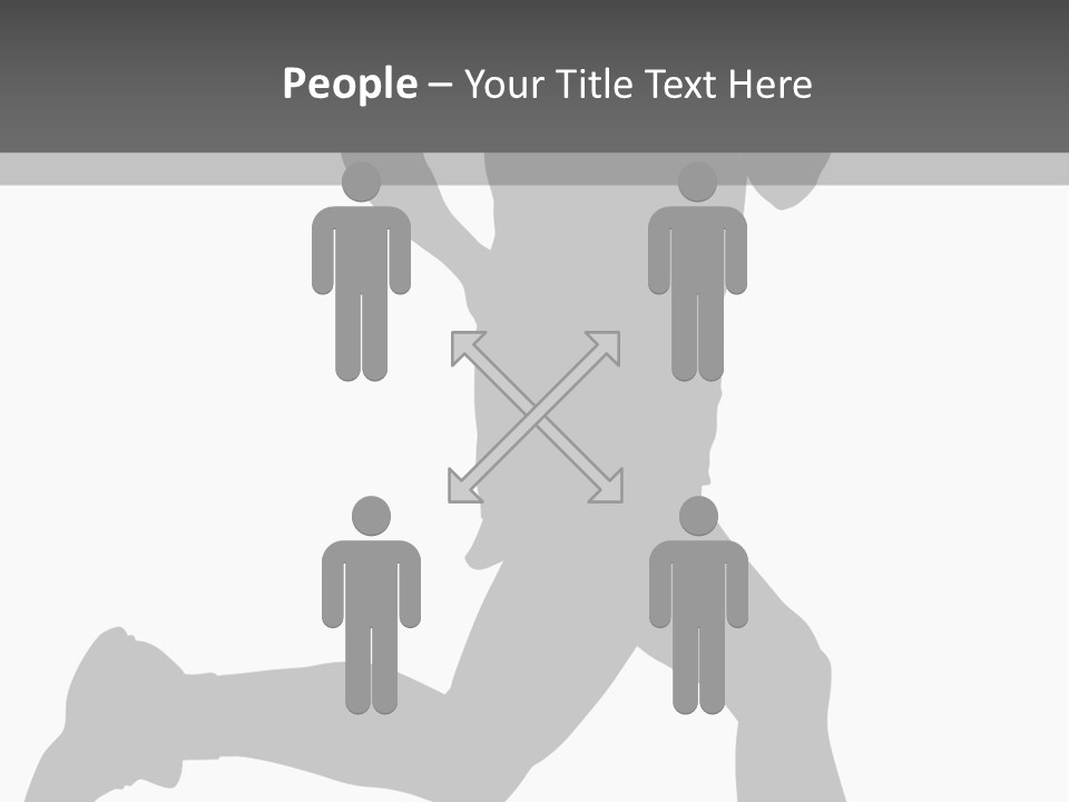 Vector Group Boy PowerPoint Template