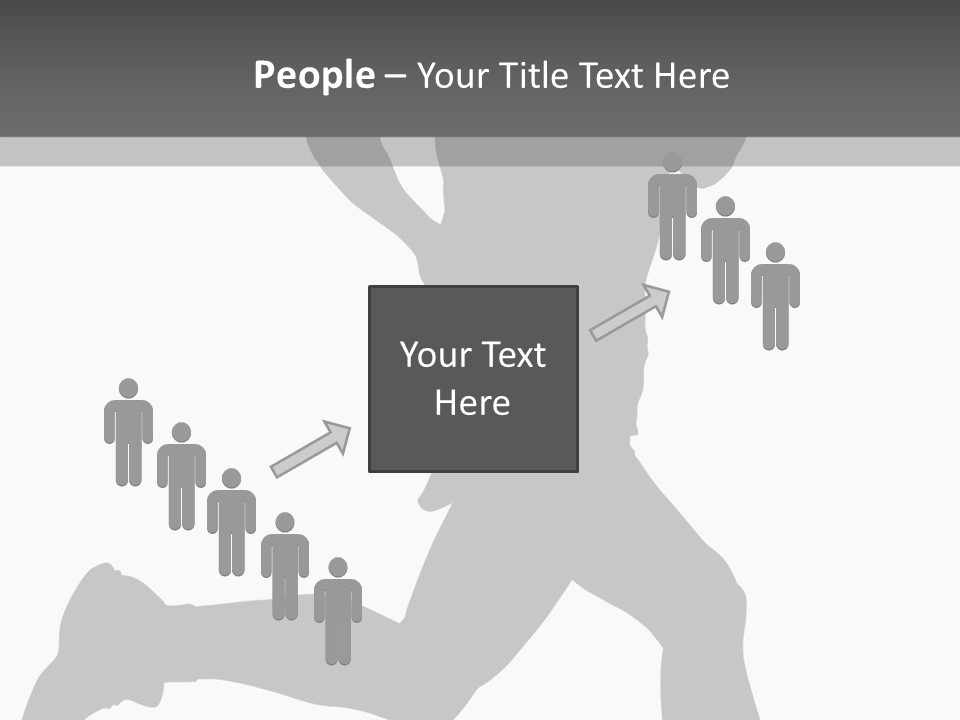 Vector Group Boy PowerPoint Template