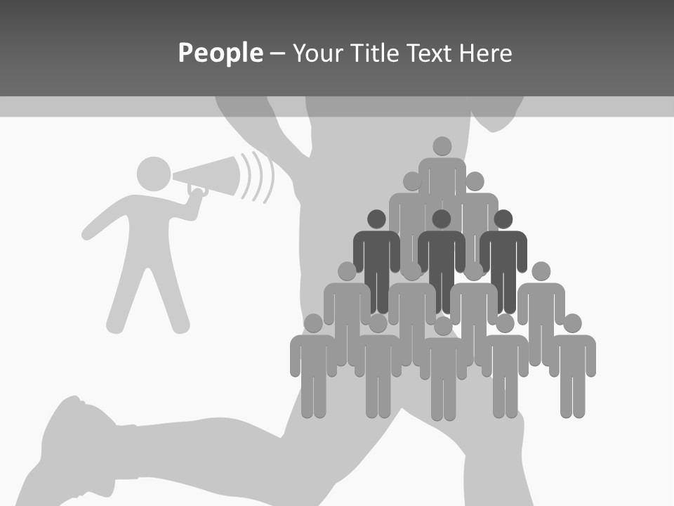 Vector Group Boy PowerPoint Template