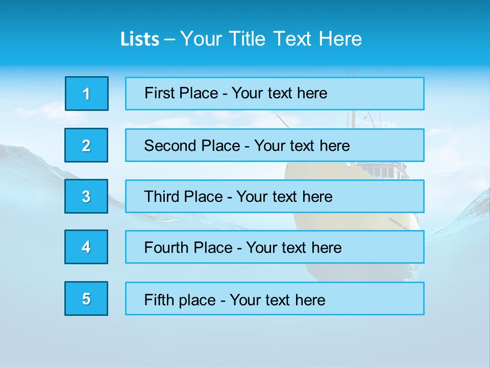Sail Marine Floating PowerPoint Template