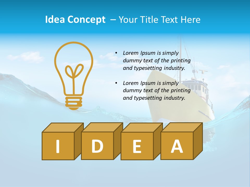 Sail Marine Floating PowerPoint Template