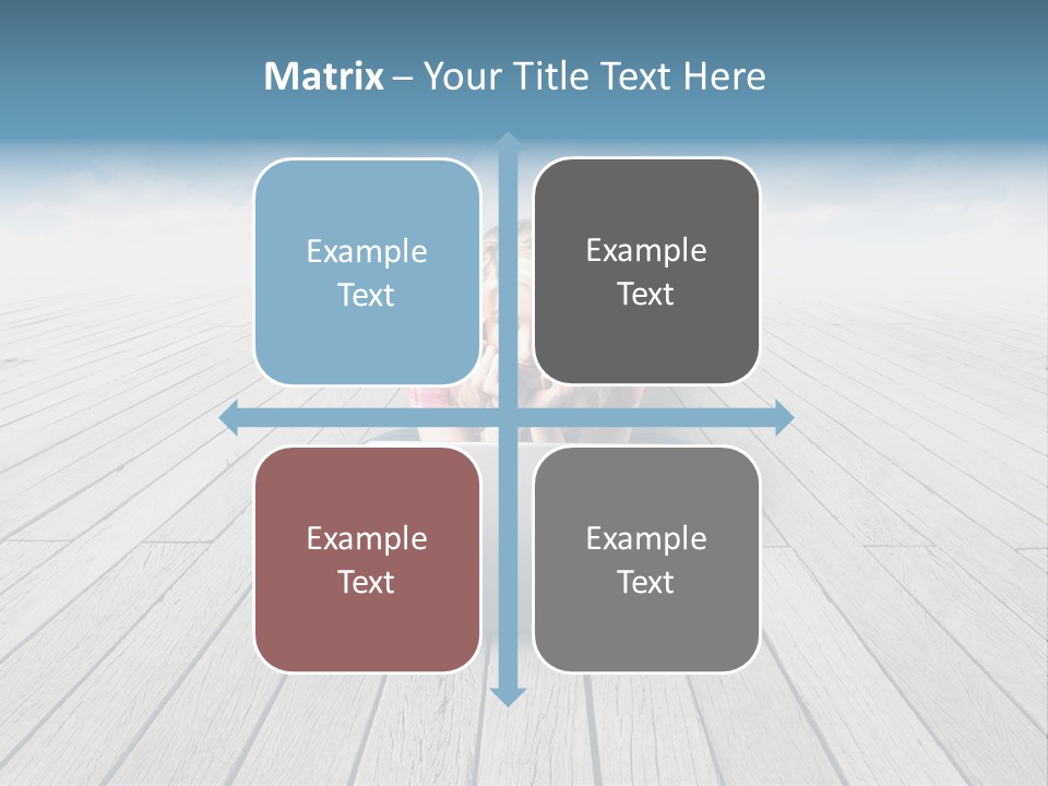 Lying Portrait Looking PowerPoint Template