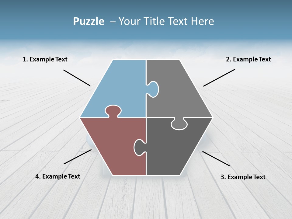 Lying Portrait Looking PowerPoint Template