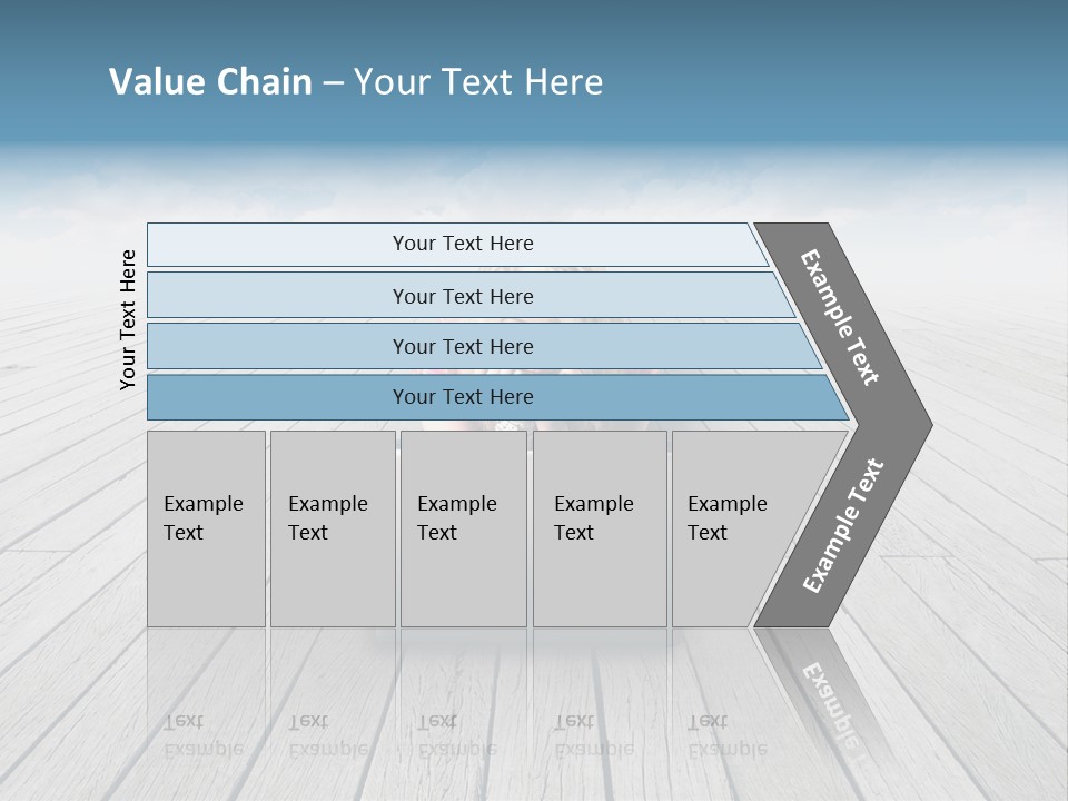 Lying Portrait Looking PowerPoint Template