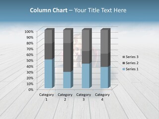 Lying Portrait Looking PowerPoint Template