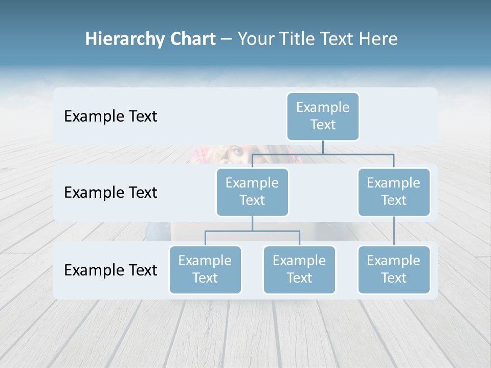 Lying Portrait Looking PowerPoint Template