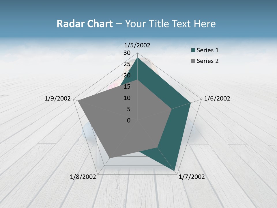 Lying Portrait Looking PowerPoint Template