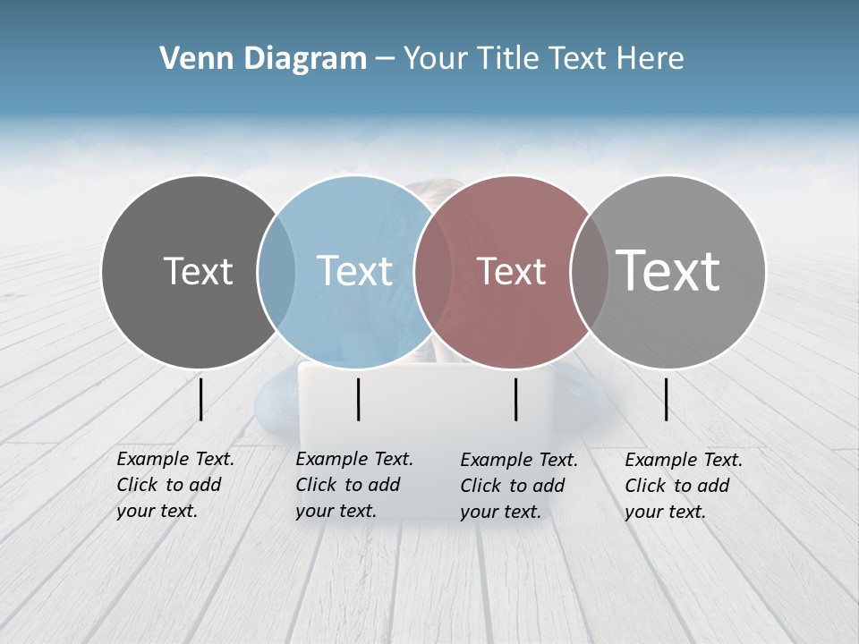 Lying Portrait Looking PowerPoint Template