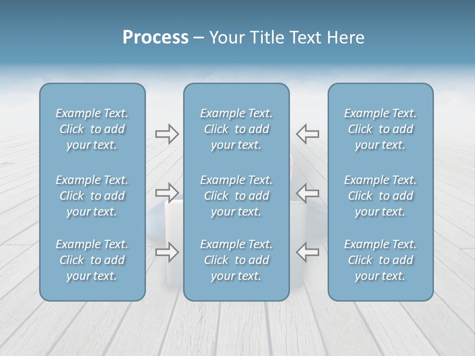 Lying Portrait Looking PowerPoint Template