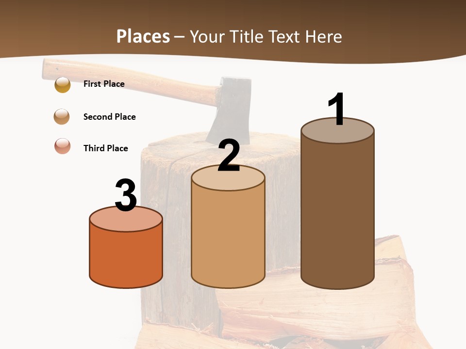 Oak Hatchet Axe PowerPoint Template