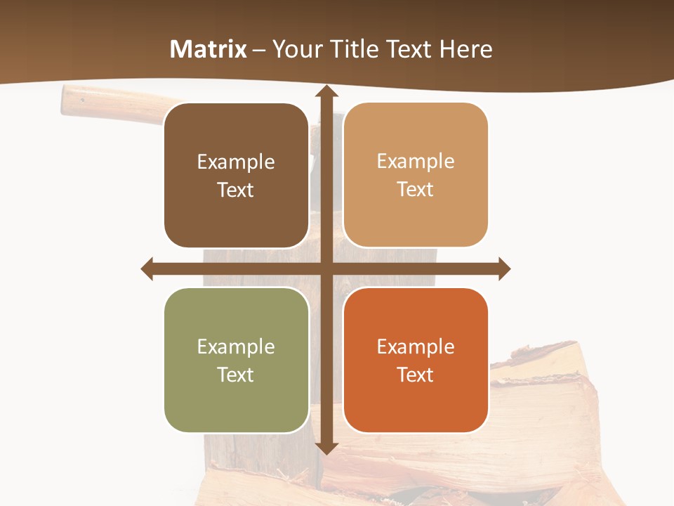 Oak Hatchet Axe PowerPoint Template