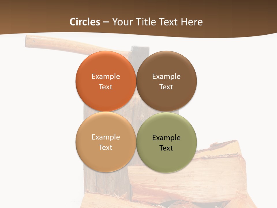 Oak Hatchet Axe PowerPoint Template