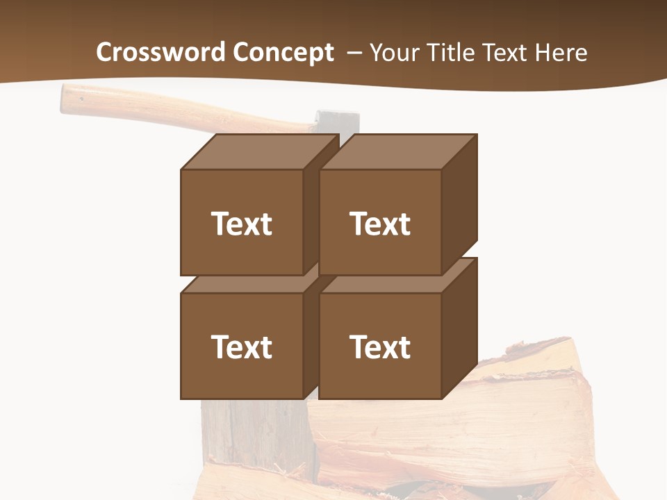 Oak Hatchet Axe PowerPoint Template