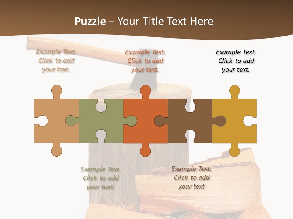 Oak Hatchet Axe PowerPoint Template