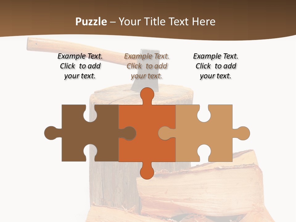 Oak Hatchet Axe PowerPoint Template